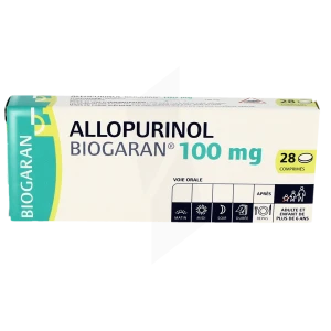 Allopurinol Biogaran 100 Mg, Comprimé