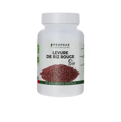 Prophar Levure de Riz Rouge Gélules Bio 50