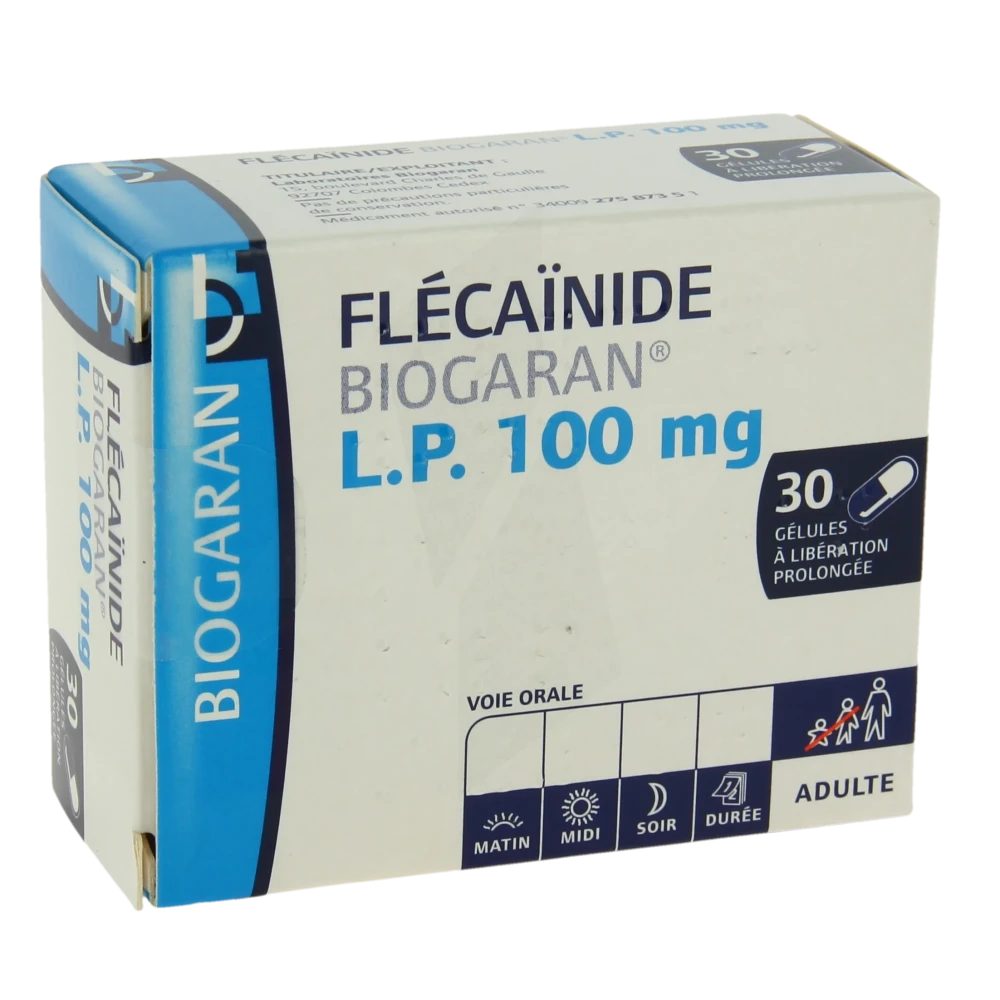 Flecainide Biogaran Lp 100 Mg, Gélule à Libération Prolongée