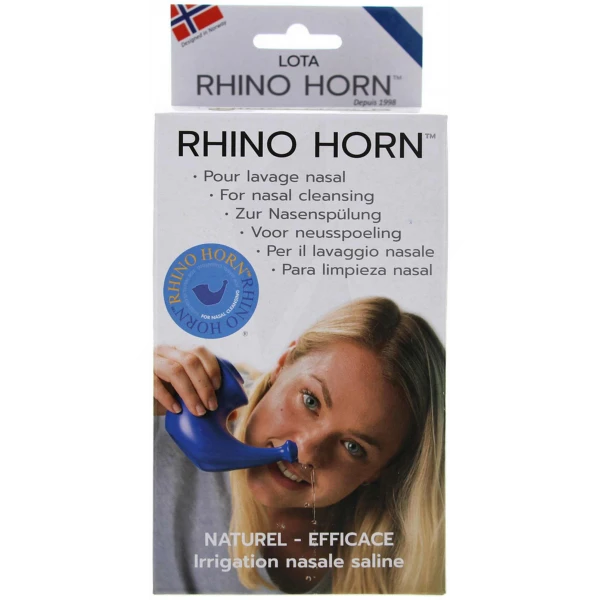 Rhino Horn Appareil Lavage Des Fosses Nasales Bleu
