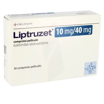 LIPTRUZET 10 mg/40 mg, comprimé pelliculé