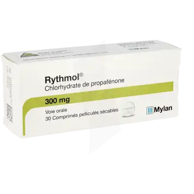 Rythmol 300 Mg, Comprimé Pelliculé Sécable à CHENÔVE