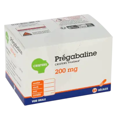 Pregabaline Cristers Pharma 200 Mg, Gélule à Chelles