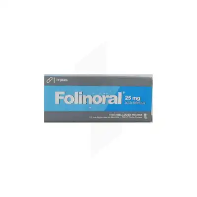 Folinoral 25 Mg, Gélule à SAINT-SAENS