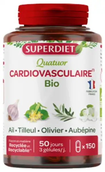 Superdiet Quatuor Bio Gélules Cardiovasculaire B/150