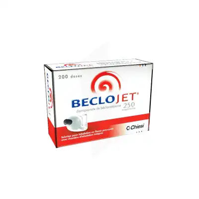 Beclojet 250 Microgrammes/dose, Solution Pour Inhalation En Flacon Pressurisé à Blere