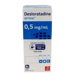 Desloratadine Arrow 0,5 Mg/ml, Solution Buvable