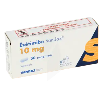 Ezetimibe Sandoz 10 Mg, Comprimé à Nice