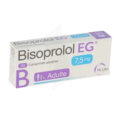 Bisoprolol Eg 7,5 Mg, Comprimé Sécable à Saint-Pierre-des-Corps