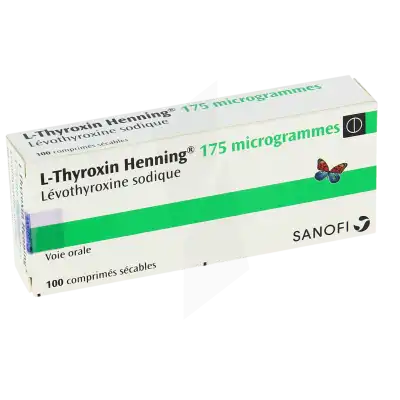 L-thyroxin Henning 175 Microgrammes, Comprimé Sécable à CUISERY