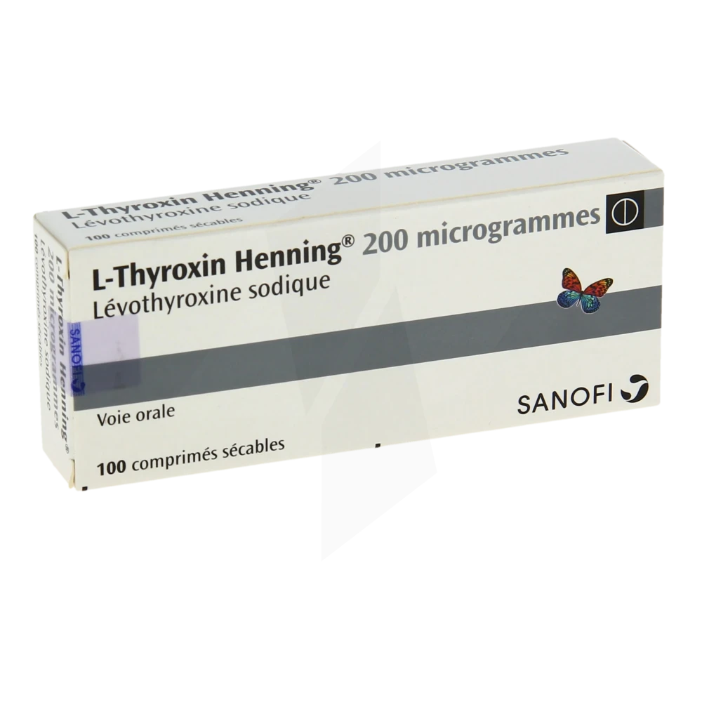 L-thyroxin Henning 200 Microgrammes, Comprimé Sécable