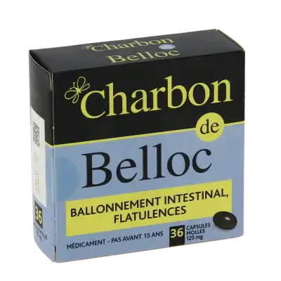 Charbon De Belloc 125 Mg Caps Molle Plq/36 à ANGLET