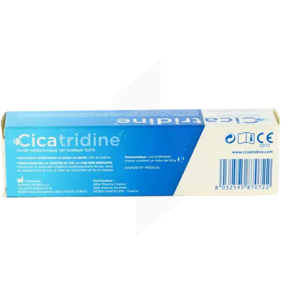 Cicatridine Crème Réparatrice Acide Hyaluronique T/60g