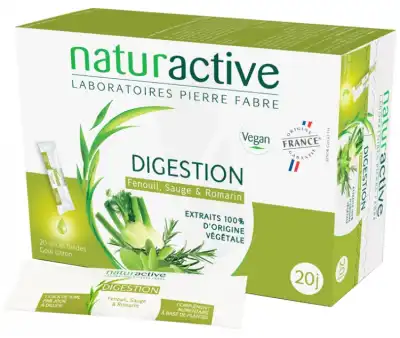 NATURACTIVE PHYTOTHERAPIE FLUIDES Solution buvable digestion 20 Sticks/10ml