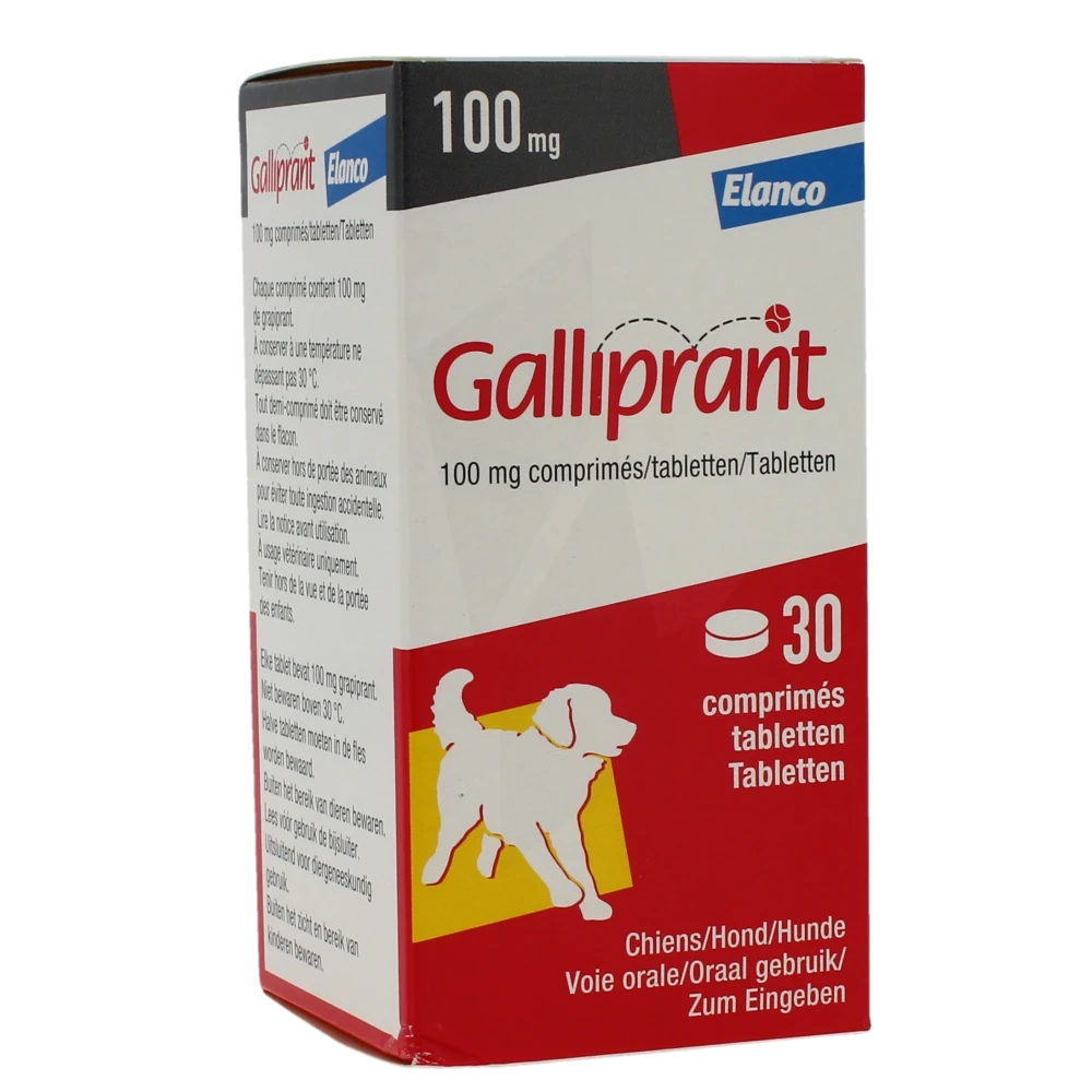 Galliprant 100 Mg Comprimes Pour Chiens, Comprimé
