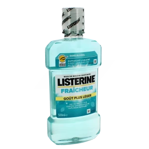 Listerine Fraicheur Bain Bouche Goût Plus Léger Fl/500ml