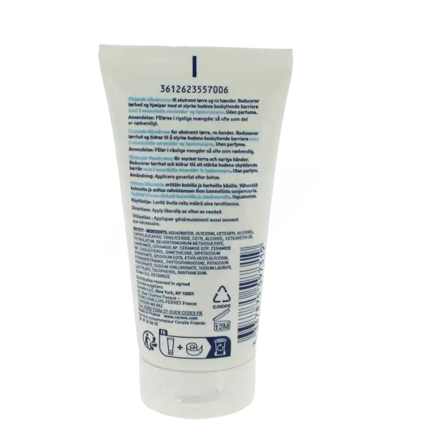 Cerave Crème Main Réparatrice Pour Les Mains Abîmées Et Les Sécheresses Sévères Tube/50ml