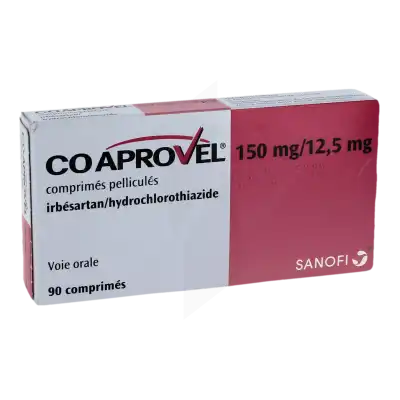 Coaprovel 150 Mg/12,5 Mg, Comprimé Pelliculé à Bordeaux