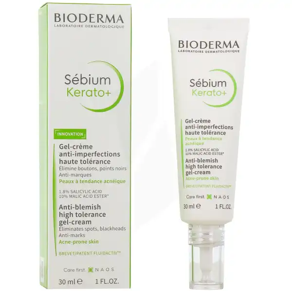 Bioderma Sebium Kerato+ Gel Crème T/30ml+gel Moussant Actif 45ml