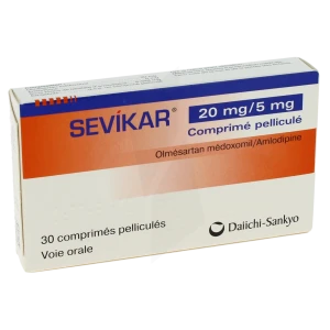 Sevikar 20 Mg/5 Mg, Comprimé Pelliculé