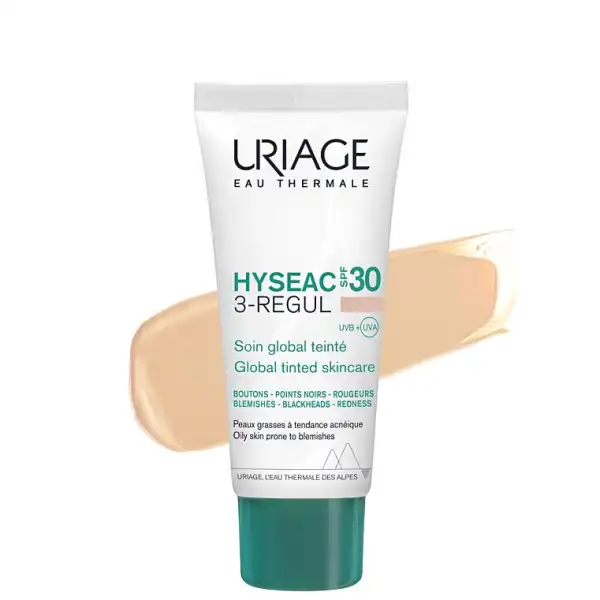 Uriage Hyseac 3-regul Spf30 Cr Soin Global Teintée T/40ml