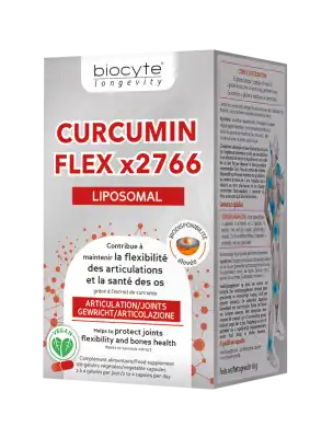 Biocyte Curcumin Flex Gélules B/120 à Beaujeu-Saint-Vallier-Pierrejux-et-Quitteur