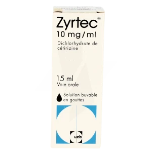 Zyrtec 10 Mg/ml, Solution Buvable En Gouttes