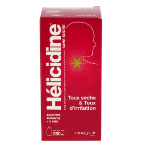 Helicidine 10 % Sirop Sans Sucre édulcoré à La Saccharine Sodique Et Maltitol Fl Pe/250ml