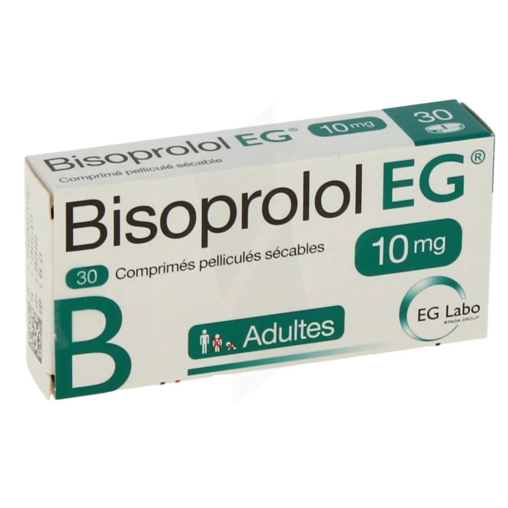Bisoprolol Eg 10 Mg, Comprimé Pelliculé Sécable