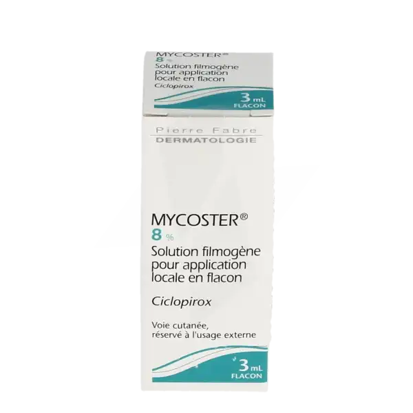 Mycoster 8 %, Solution Filmogène Pour Application Locale En Flacon