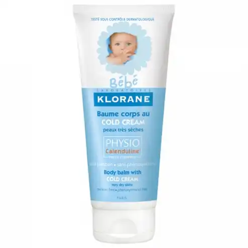 Klorane Bébé Baume Corps Au Cold Cream Physiocalenduline 200ml