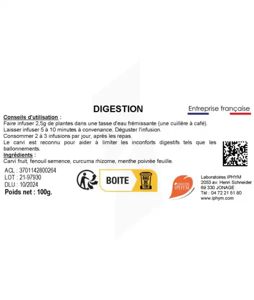 Santane Digestion Mélanges De Plantes Premium 100g