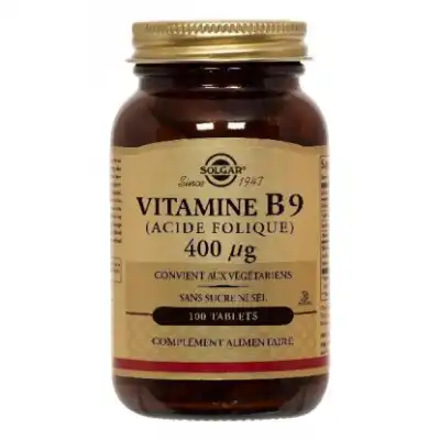 Solgar Vitamine B9 (acide Folique) 400 µg Tablets à Cholet