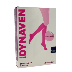 Sigvaris Dynaven Transparent Chausettes Morpho- Classe 2 Femme Noir Normal M