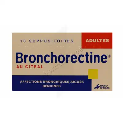 Bronchorectine Au Citral Adultes, Suppositoire à Sassenage