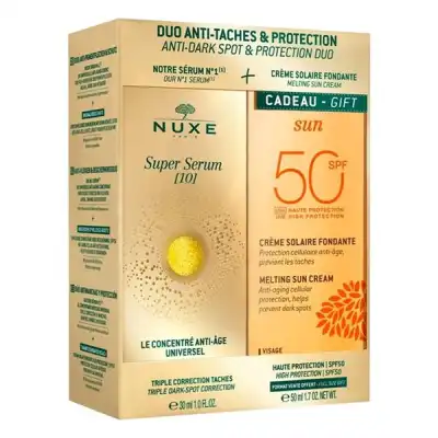 Nuxe Super Serum [10] - Le Concentré Anti-âge Universel Fl Pipette/30ml + Crème Visage Spf50 à MARIGNANE