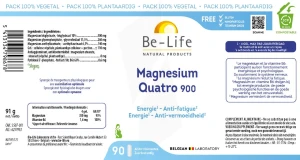 Be-life Mg Quatro 900 Gélules B/90