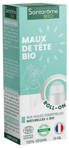 Santarome Bio Roll-on Huile Essentielle Maux De Tête 10ml