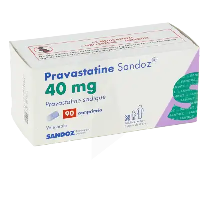 Pravastatine Sandoz 40 Mg, Comprimé à Clermont-Ferrand
