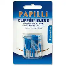 Papilli - Clippee, Bleu, Sachet 10 à CANEJAN