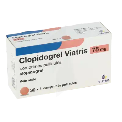 Clopidogrel Viatris 75 Mg, Comprimé Pelliculé à CHASSE SUR RHÔNE