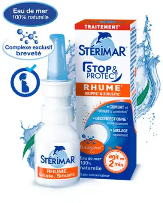 Stérimar Stop & Protect Solution Nasale Nez Infecté Très Bouché 20ml à NICE