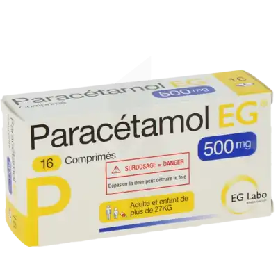 Paracetamol Eg 500 Mg, Comprimé à BARCARÈS (LE)