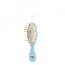 Béliflor Tek Petite Brosse Ovale Frêne Bleue + Sac Coton