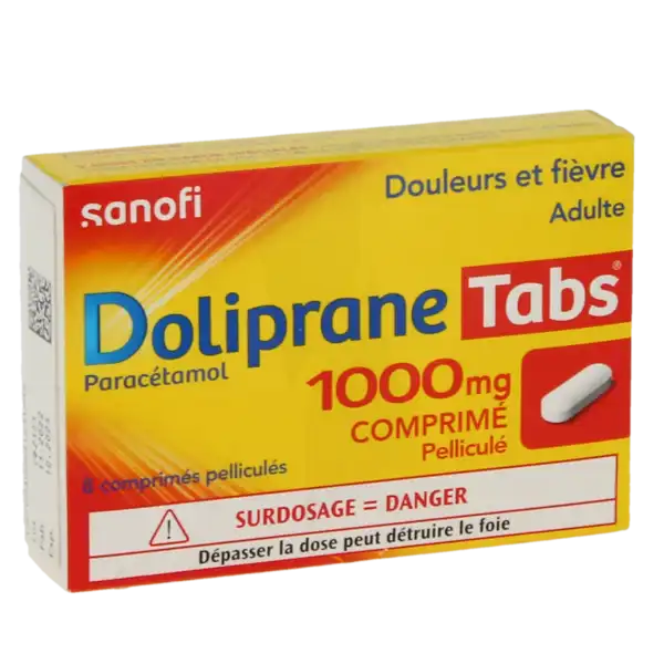 Dolipranetabs 1000 Mg, Comprimé Pelliculé