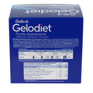 Gelodiet Poudre épaississante 40sachets /7g