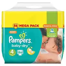 Pampers Baby Dry T4 - 8 à 16kg Megapack à Saint-Maximin
