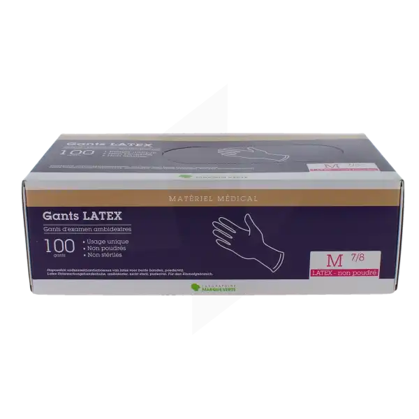 Marque Verte Gant Latex Np Médium B/100
