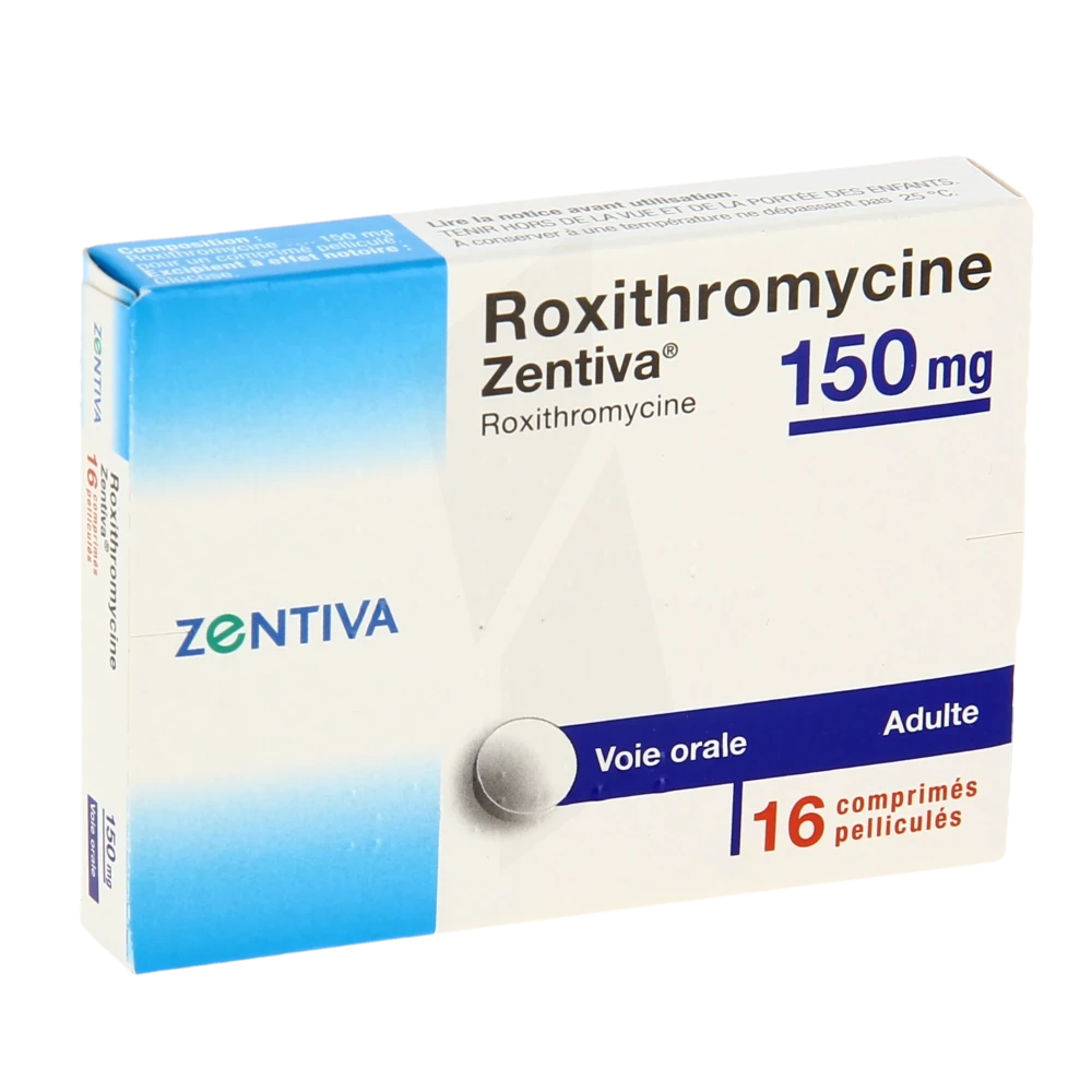 Roxithromycine Zentiva 150 Mg, Comprimé Pelliculé