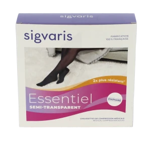 Sigvaris Essentiel Semi-transparent Chaussettes  Femme Classe 2 Dune Medium Normal